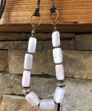 Load image into Gallery viewer, Rose Quartz chunk necklace
