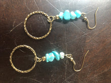 Load image into Gallery viewer, Boho turquoise earrings
