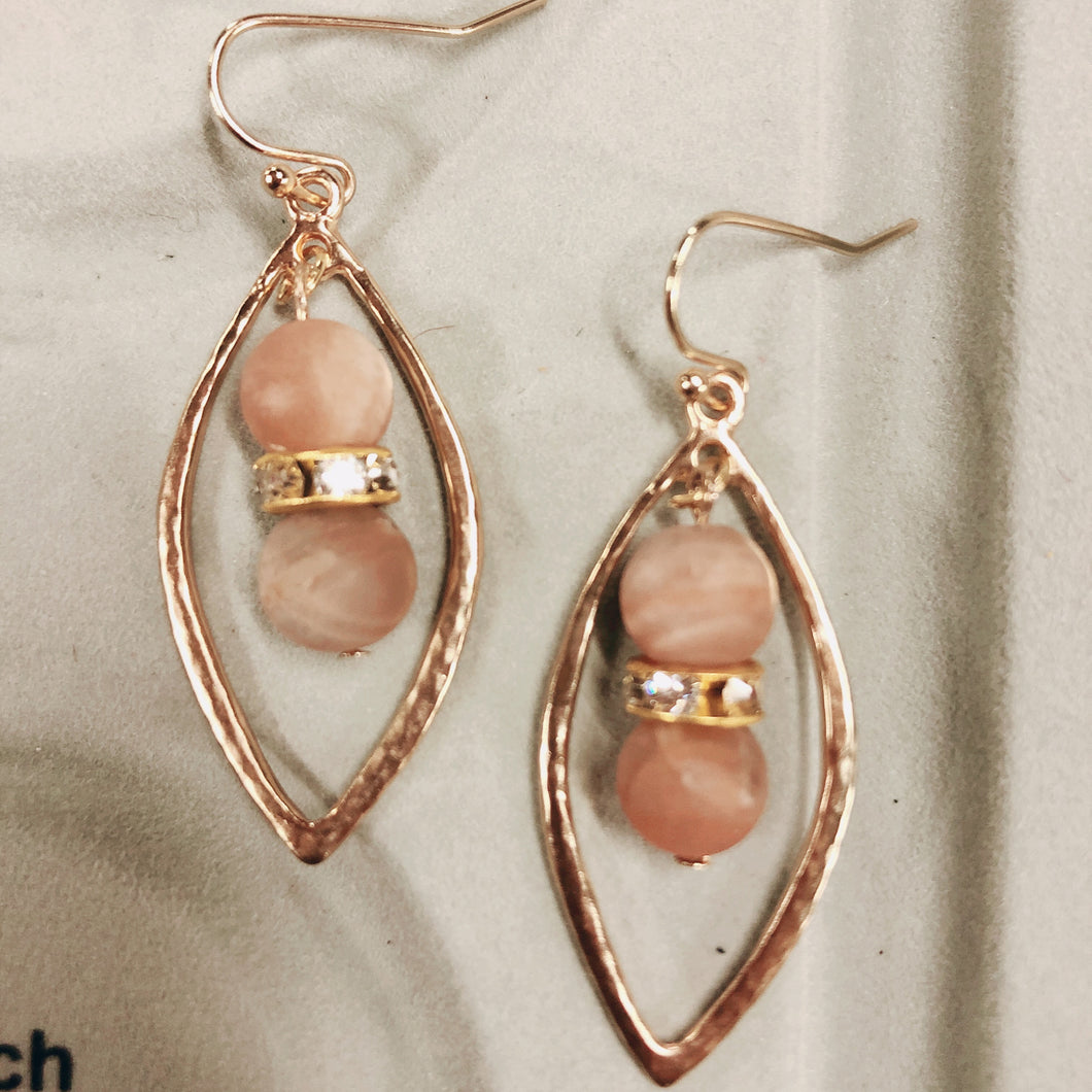 Moonstone earrings