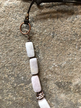 Load image into Gallery viewer, Rose Quartz chunk necklace
